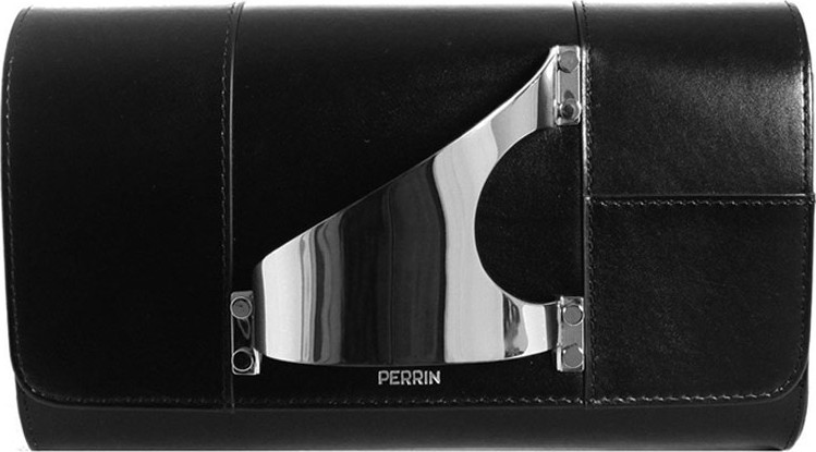 Perrin Paris L'Eiffel Leather Clutch Bag