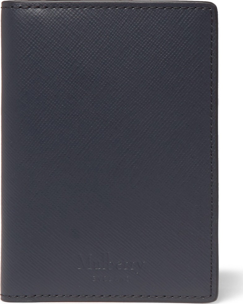 Mulberry Cross-Grain Leather Bifold Cardholder Mulberry Cross-Grain Leather Bifold Cardholder