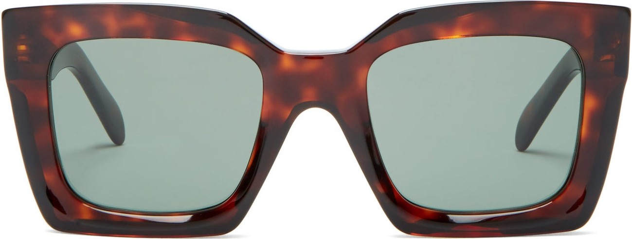 Celine Square tortoiseshell-acetate sunglasses