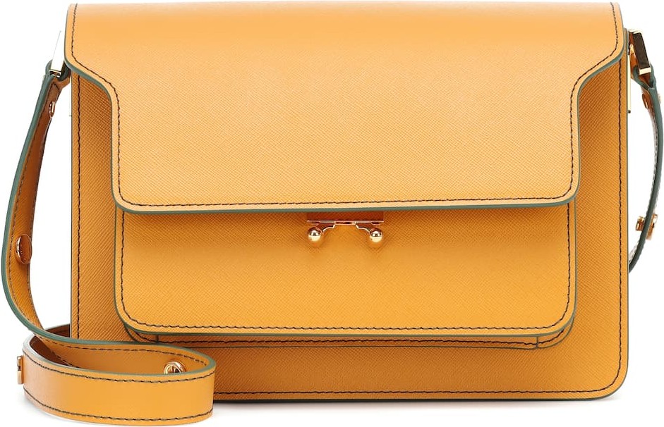 Marni Trunk leather shoulder bag