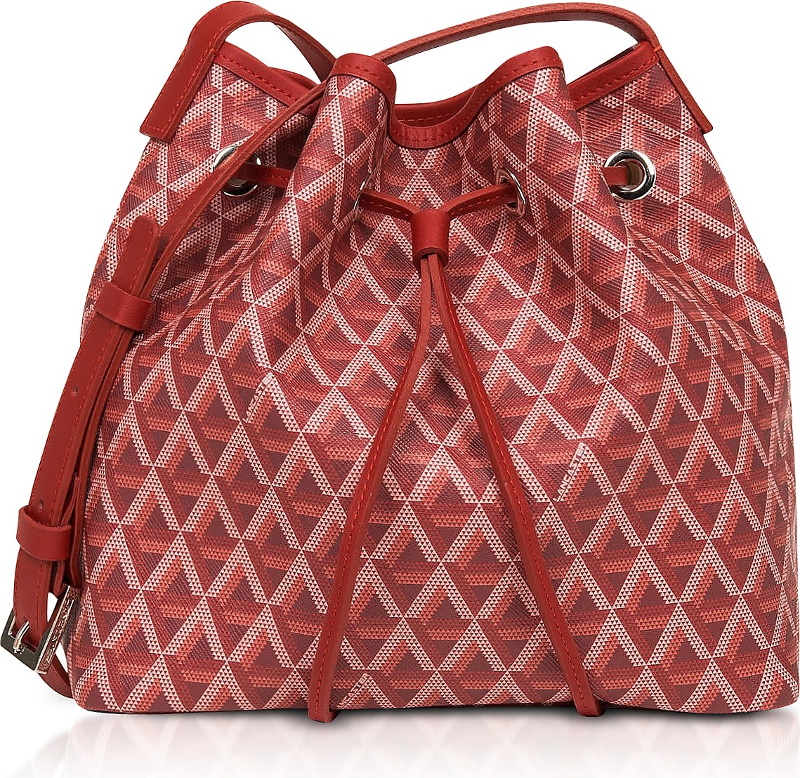 Lancaster Ikon Carmin Small Bucket Bag