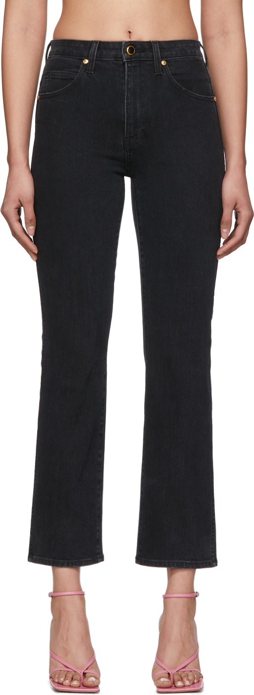 Khaite Black Vivian Jeans