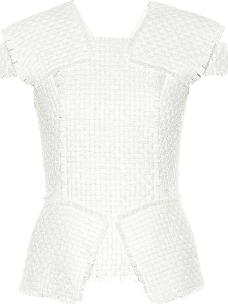 Roland Mouret Johnson wool-blend tweed top