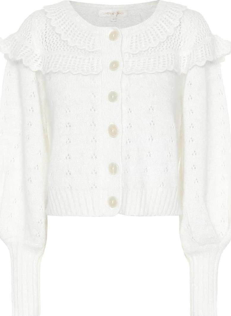 LOVESHACKFANCY Hayden pointelle cardigan