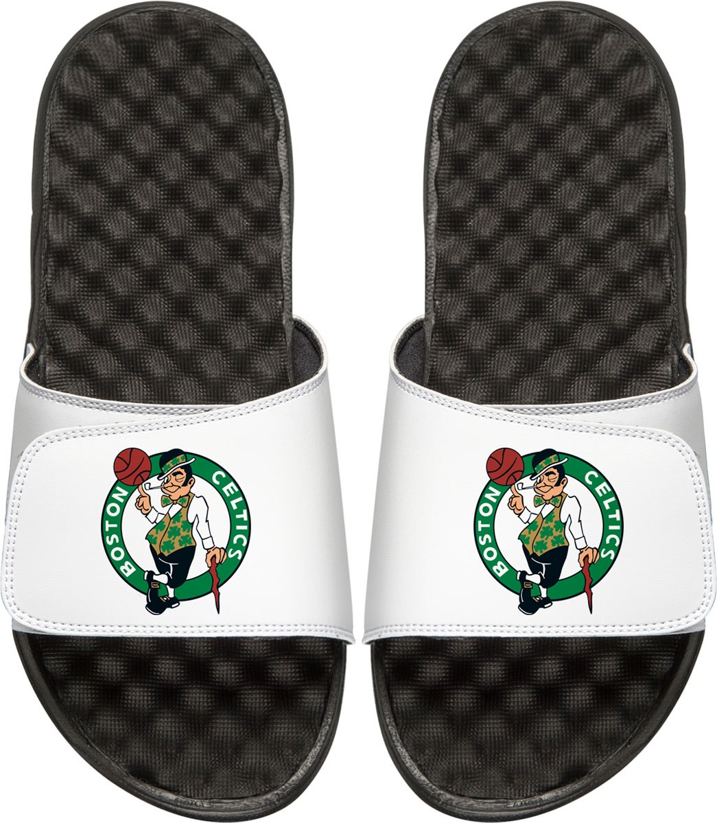 ISlide Men's NBA Boston Celtics Primary Slide Sandals, White