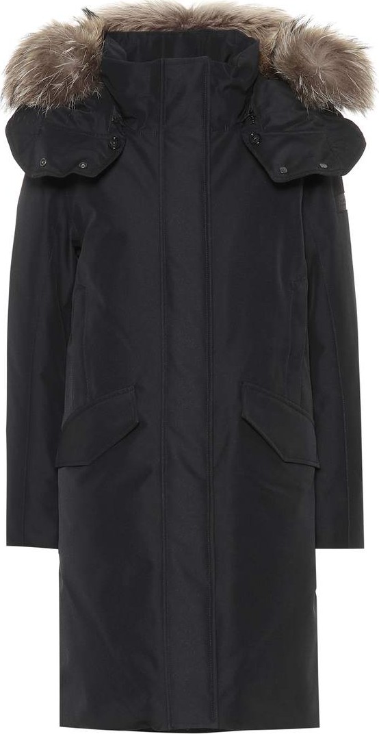 Woolrich Adirondack fur-trimmed down coat