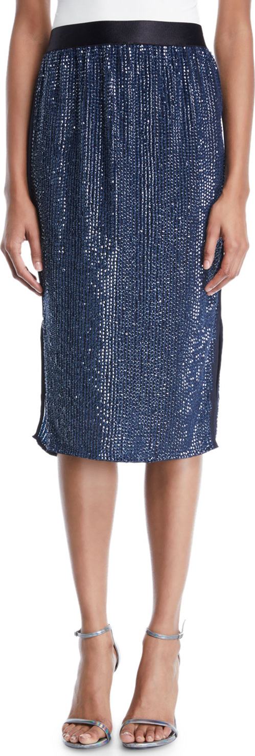 Joie Malloren Sequin Midi Skirt