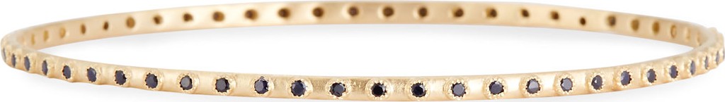 Armenta Old World Sueno Eternity Bangle with Black Sapphires