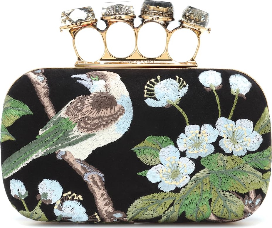 Alexander McQueen Embroidered clutch