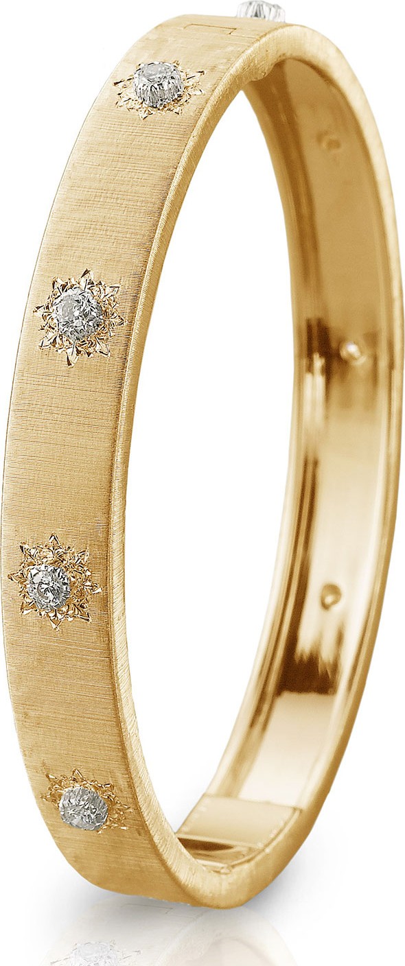 Buccellati Macri Classica 18k Gold Diamond Bangle