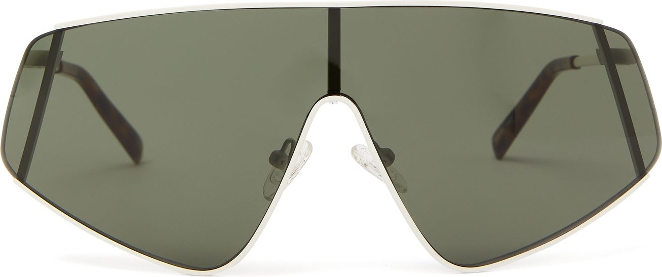 Le Specs Bladestunner metal flat-top sunglasses