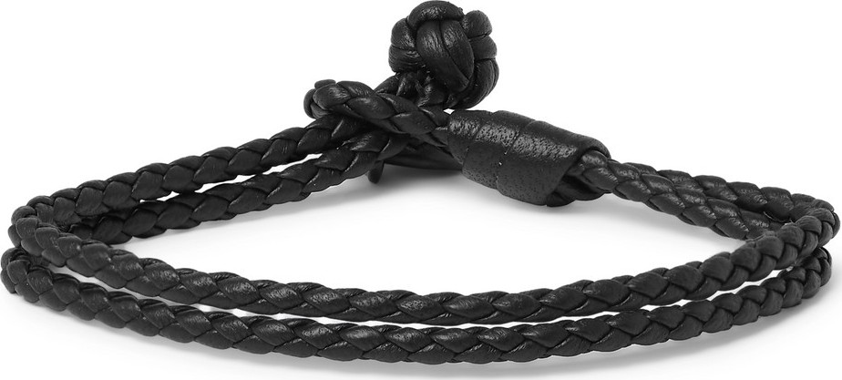 Bottega Veneta Intrecciato Leather Bracelet