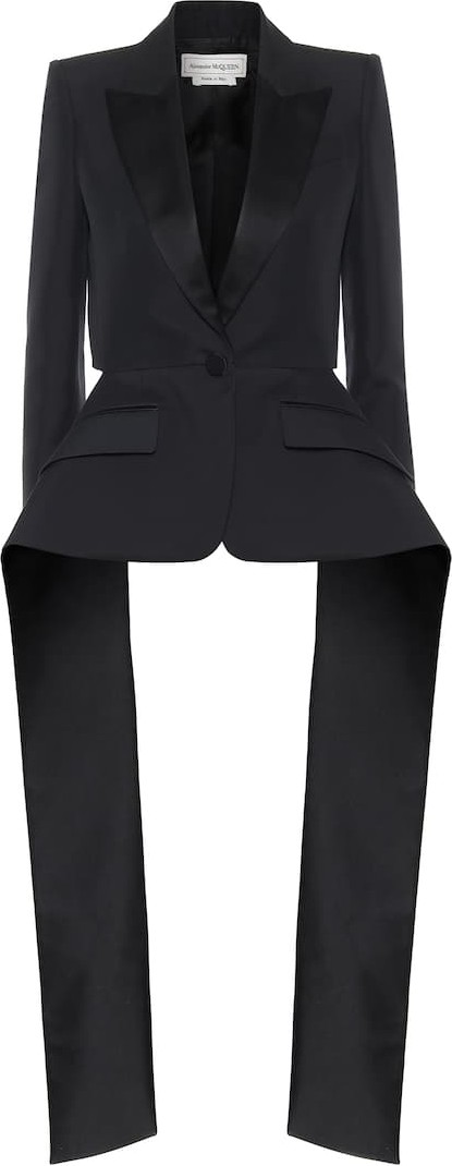 Alexander McQueen Silk and cotton blazer