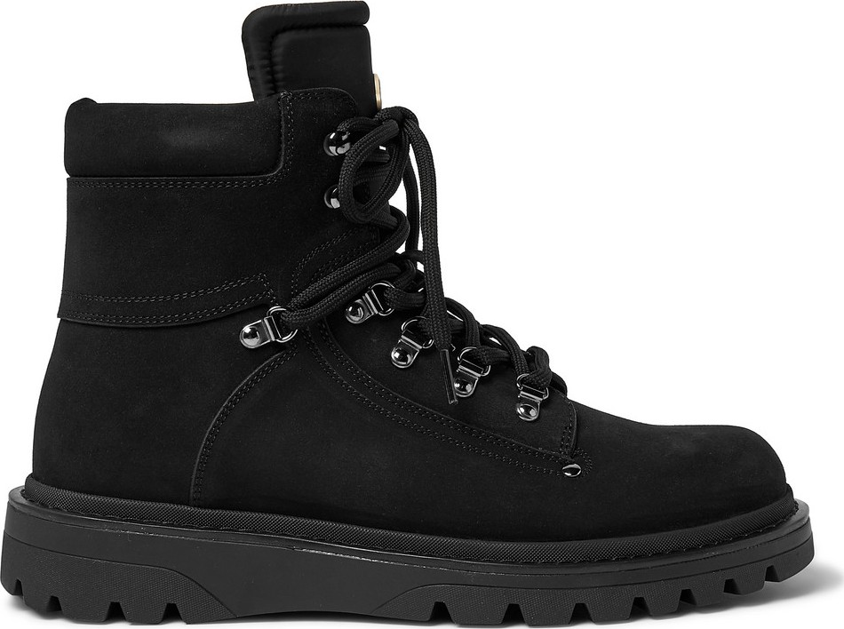 Moncler Egide Suede and Nylon Boots
