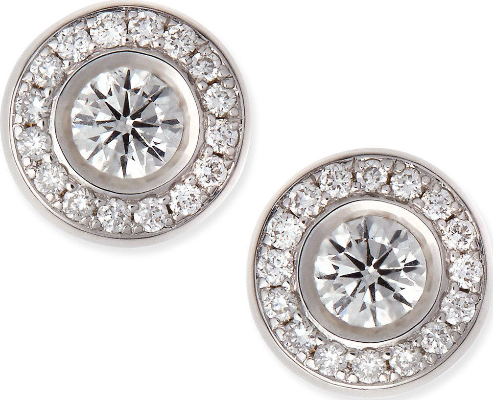 Roberto Coin 18k Gold Diamond Stud Earrings