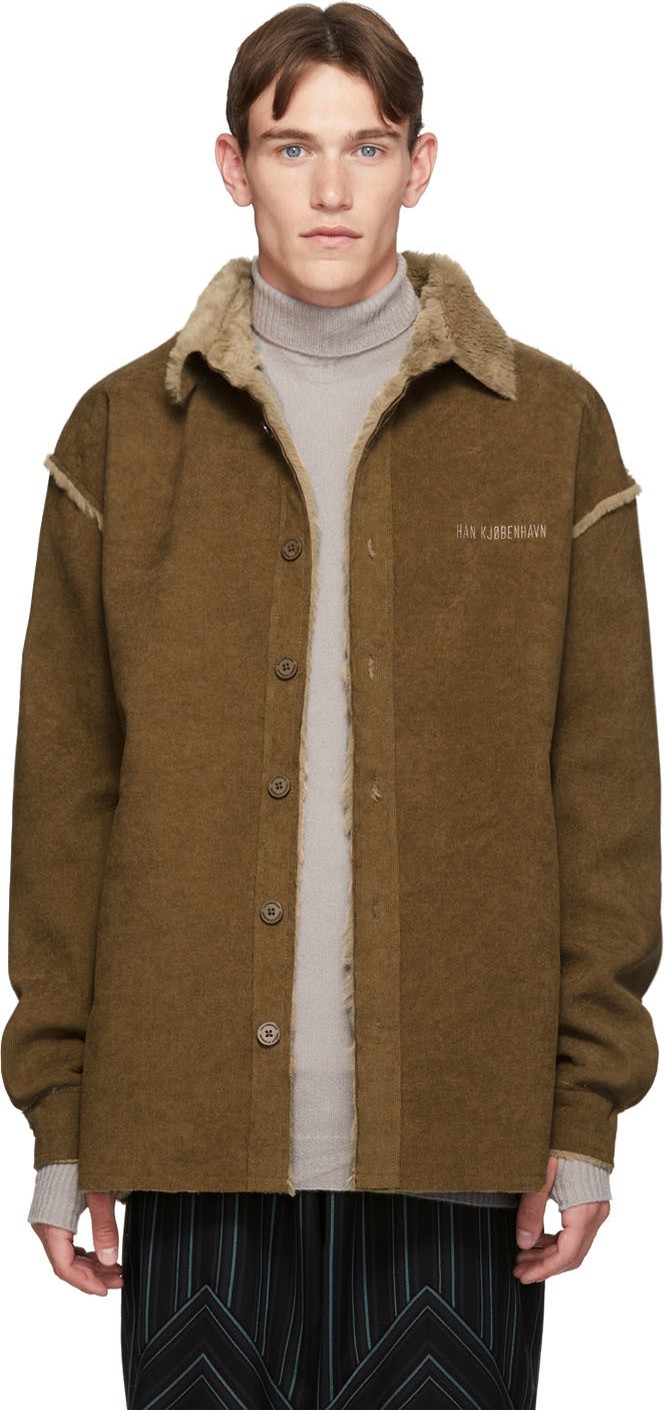 Han Kjobenhavn Brown Corduroy Shirt Jacket