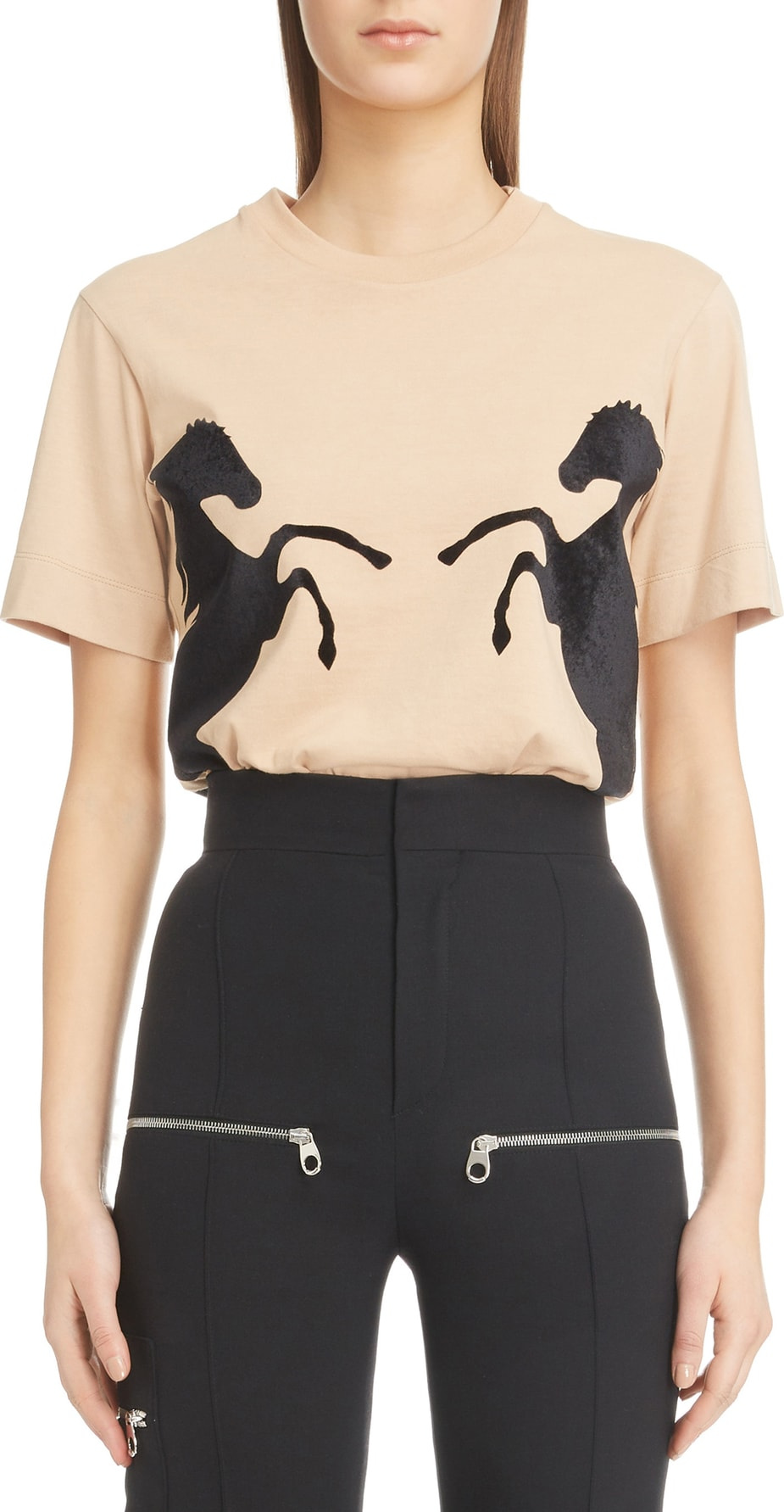 Chloe Velvet Horse Tee