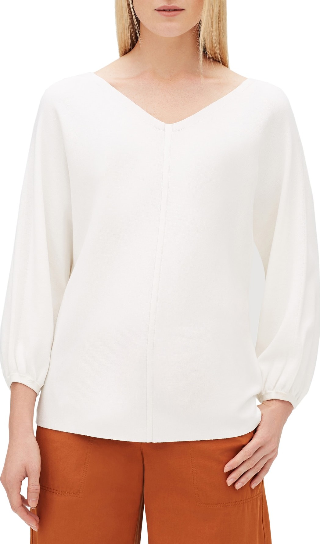 Lafayette 148 New York Matte Crepe Dolman Sweater