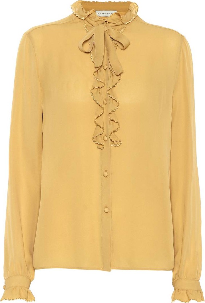 Etro Ruffle-trimmed silk blouse