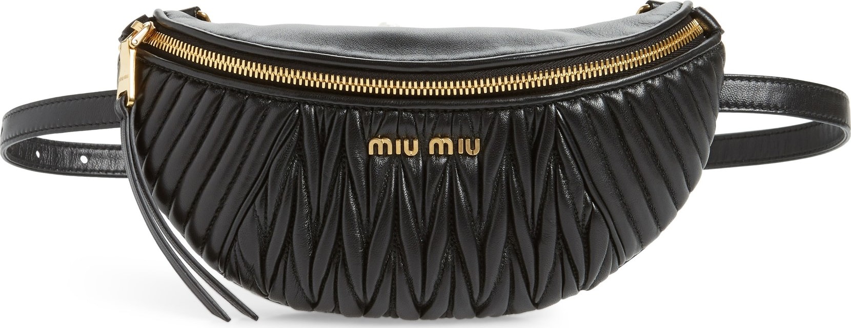 Miu Miu Matelassé Lambskin Leather Belt Bag