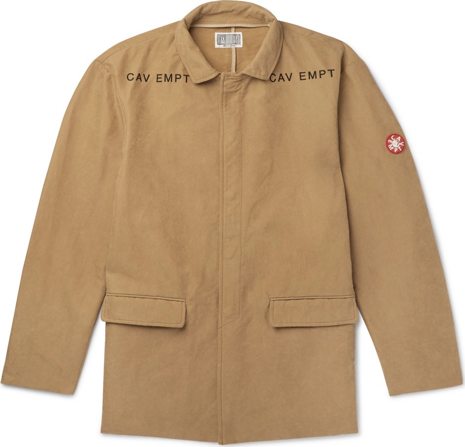 Cav Empt Logo-Embroidered Brushed-Twill Jacket