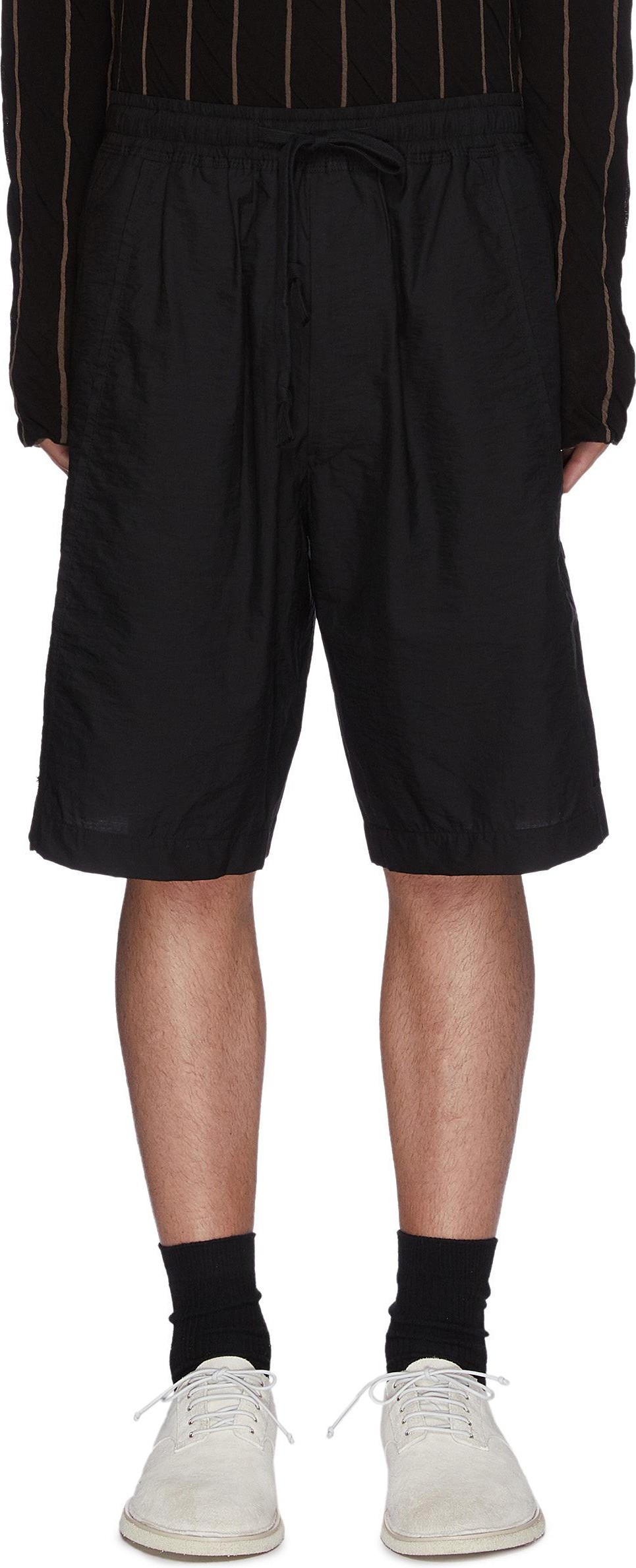 Ziggy Chen Drawstring panelled shorts