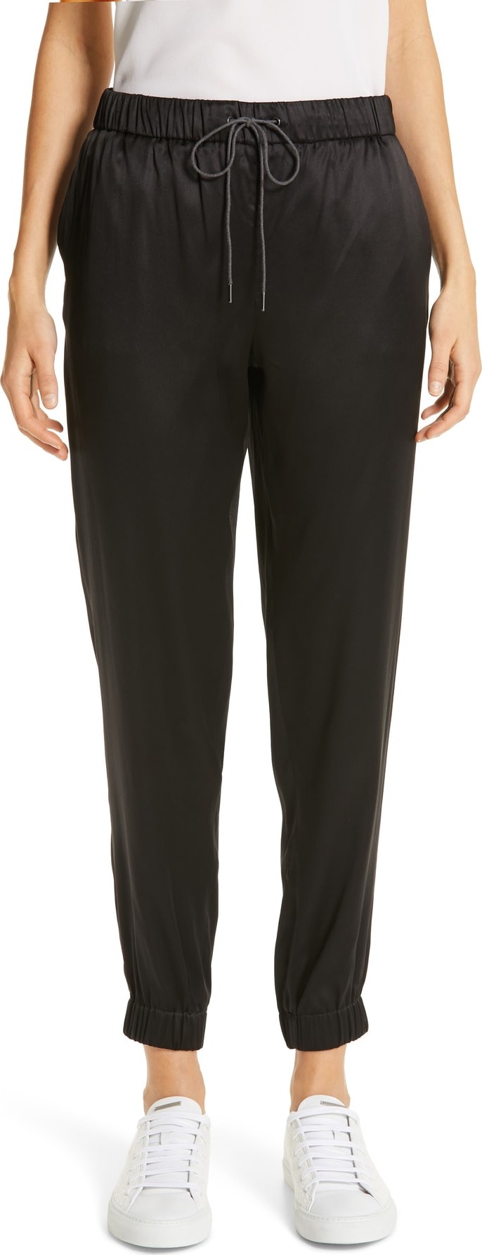 Fabiana Filippi Stretch Silk Satin Joggers