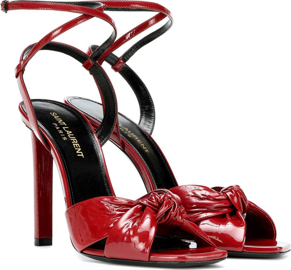 Saint Laurent Amy patent leather sandals