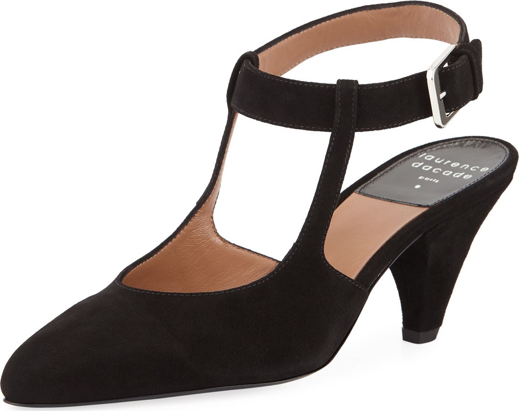 Laurence Dacade Tosca Suede Ankle-Strap Pumps
