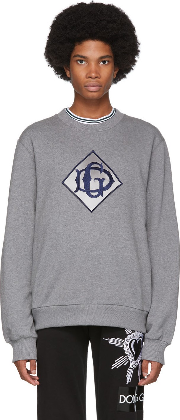 Dolce & Gabbana Grey 'DG' Logo Sweatshirt