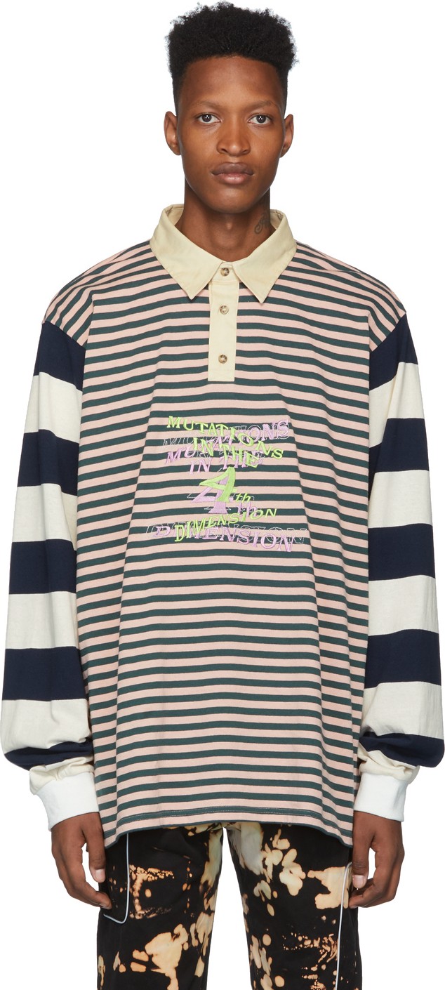 Liam Hodges Multicolor Oversized Rugby Polo