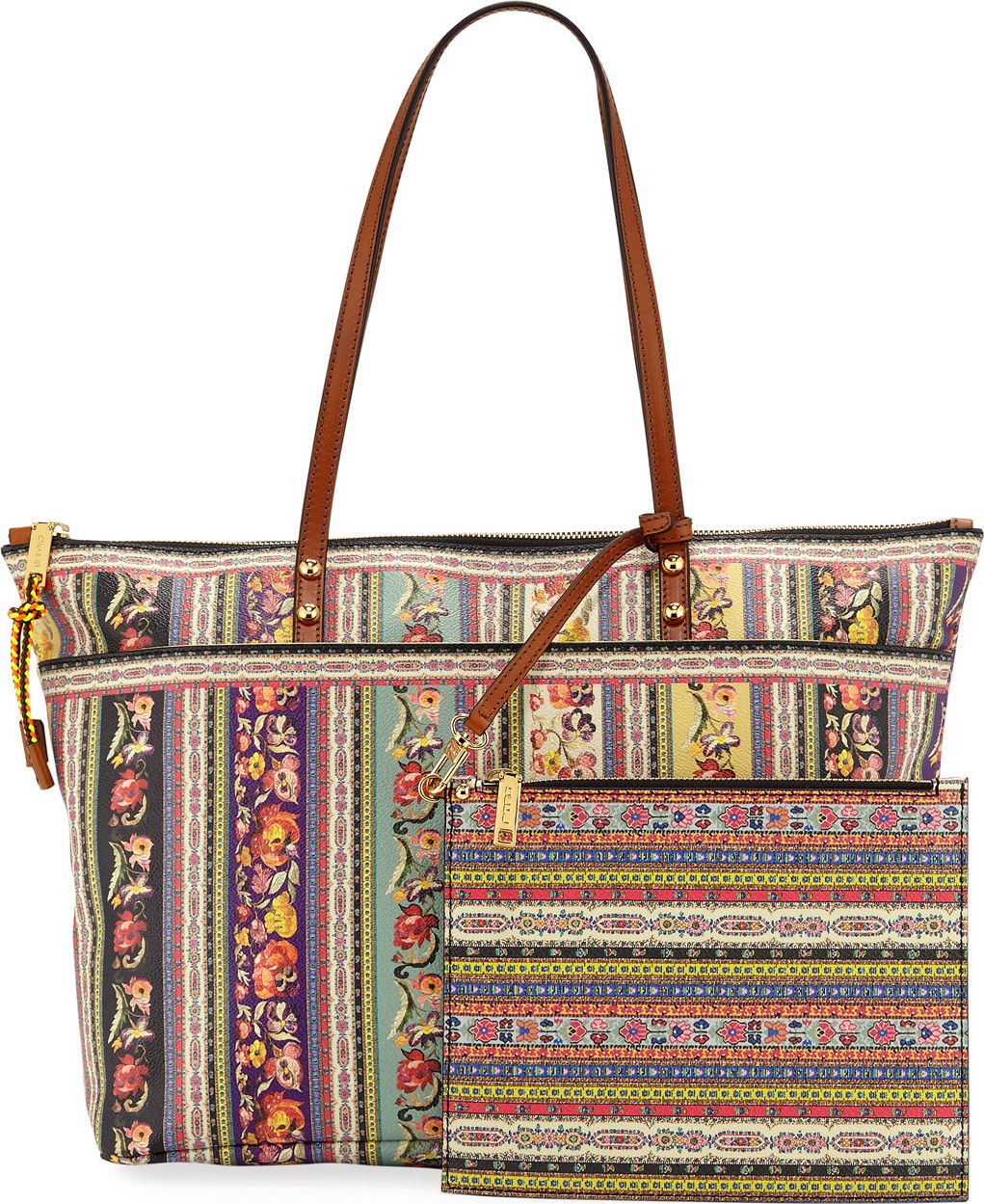 Etro Twister Shopper PVC Tote Bag