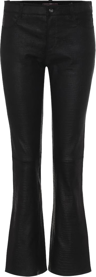 Stouls Dean mid-rise cropped leather pants