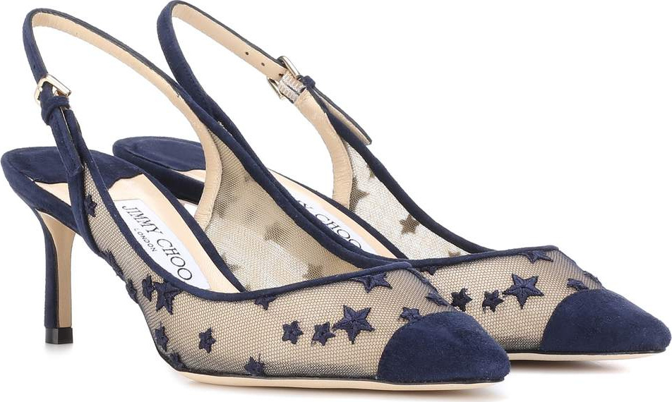 Jimmy Choo Erin 60 suede slingback pumps