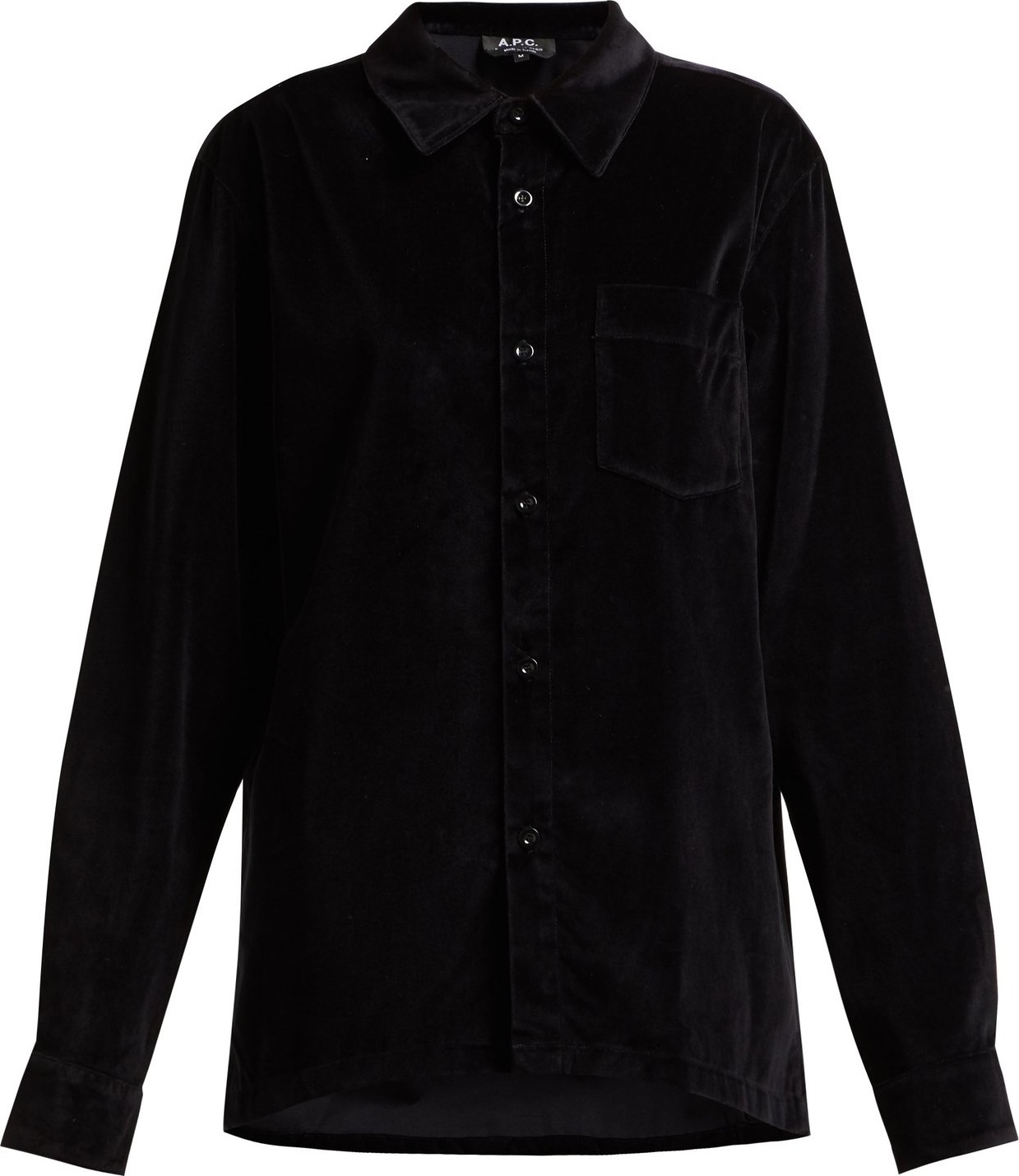 A.P.C. Velvet oversized shirt