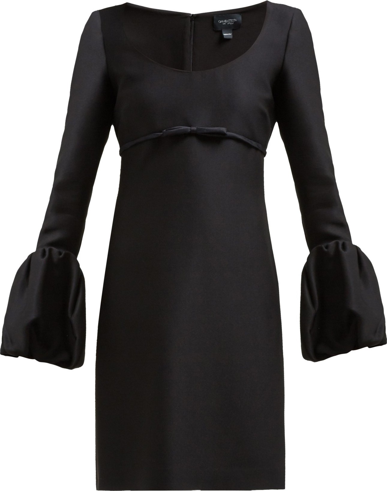 Giambattista Valli Scoop-neck bubble-cuff crepe mini dress