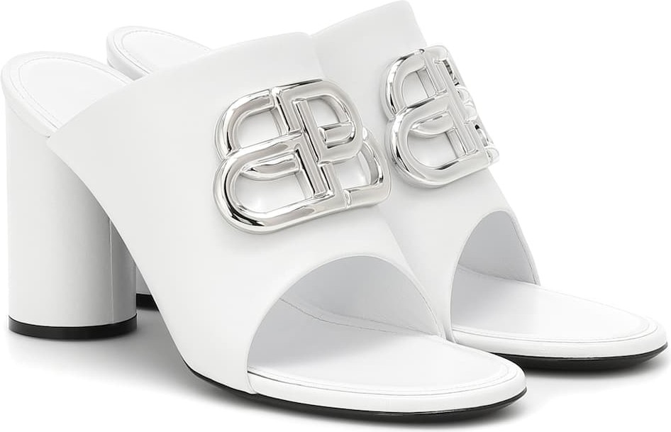 Balenciaga BB leather sandals