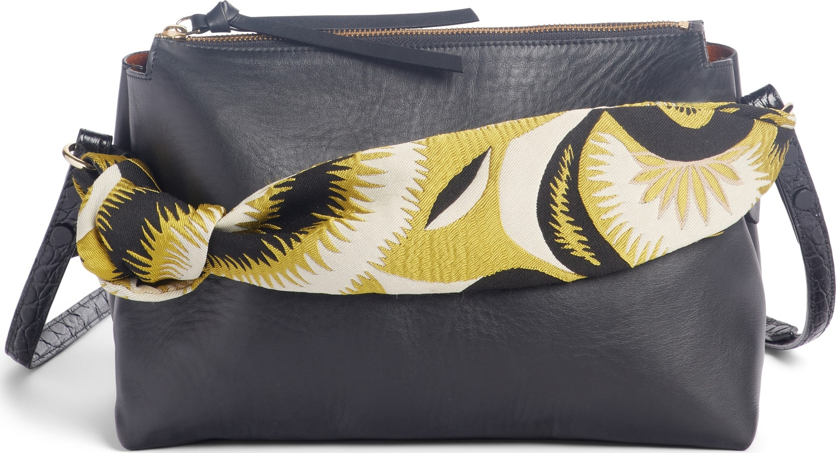Dries Van Noten Scarf Handle Leather Bag