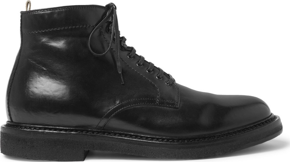 Officine Creative Stanford Burnished-Leather Boots