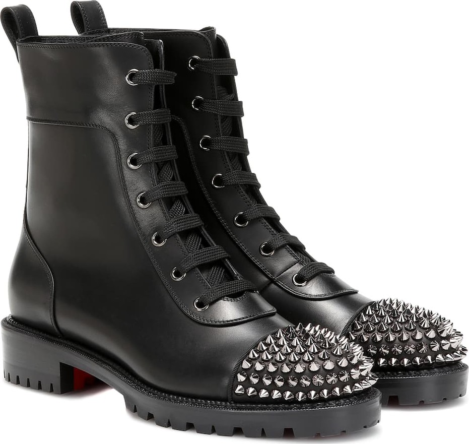Christian Louboutin Spike-embellished ankle boots