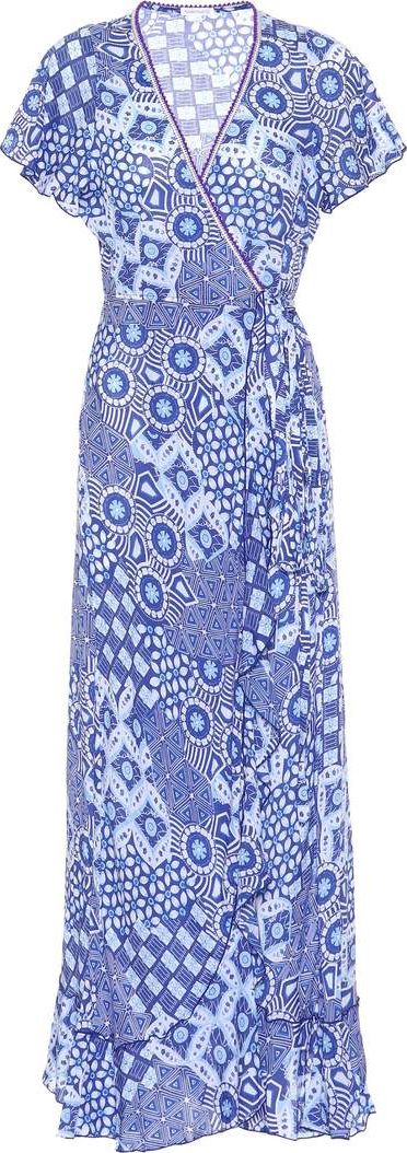 Poupette St Barth Joe printed wrap dress