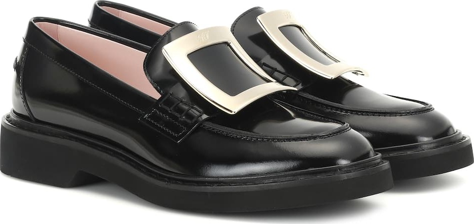 Roger Vivier Viv' Rangers patent leather loafers
