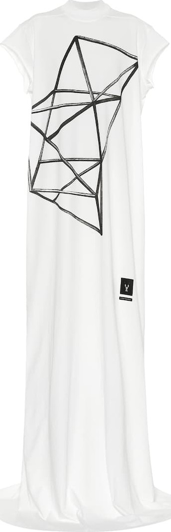Rick Owens DRKSHDW printed cotton maxi dress