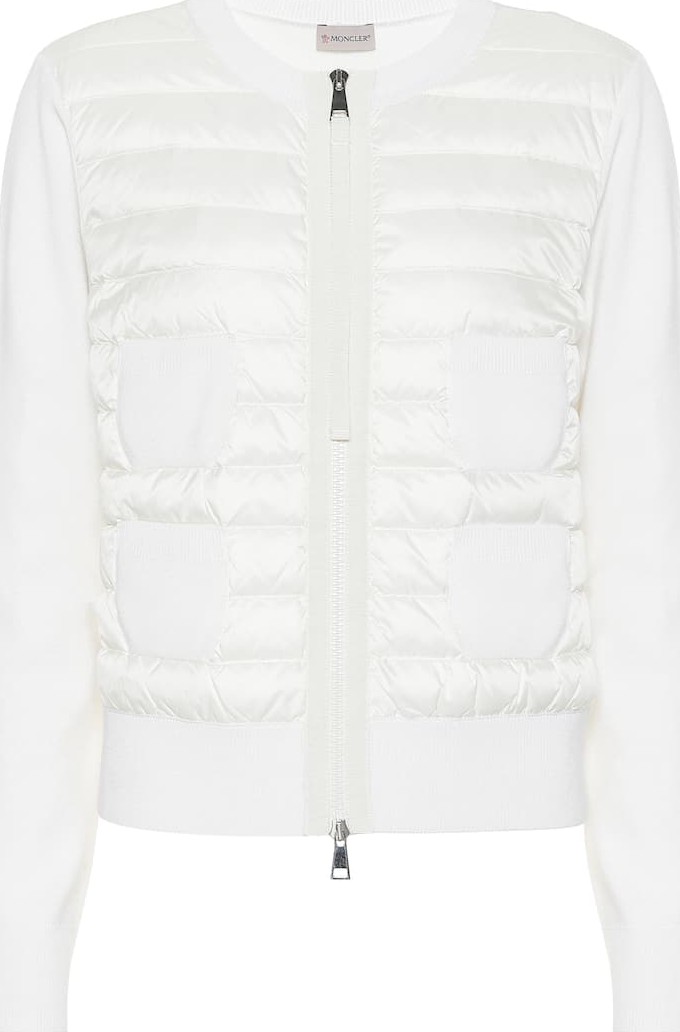 Moncler Quilted down cardigan