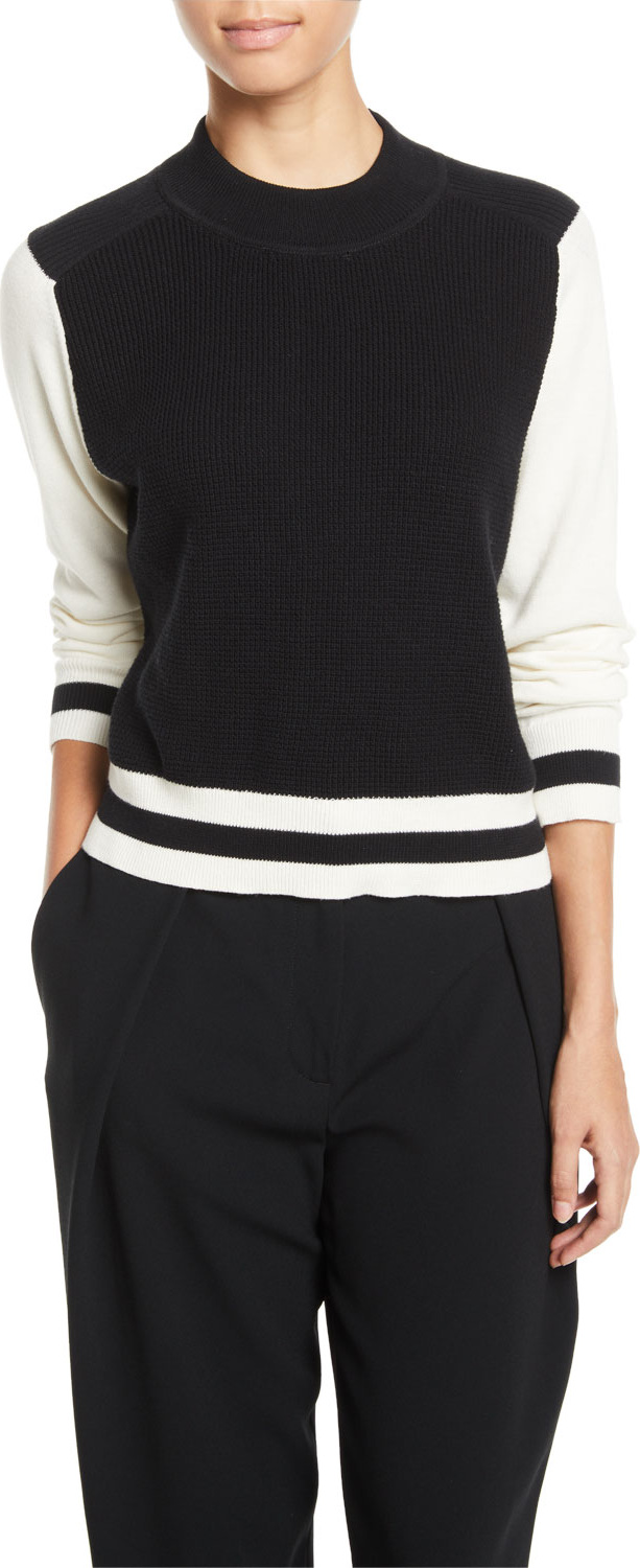 Rag & Bone Dean Mock-Neck Wool Sweater