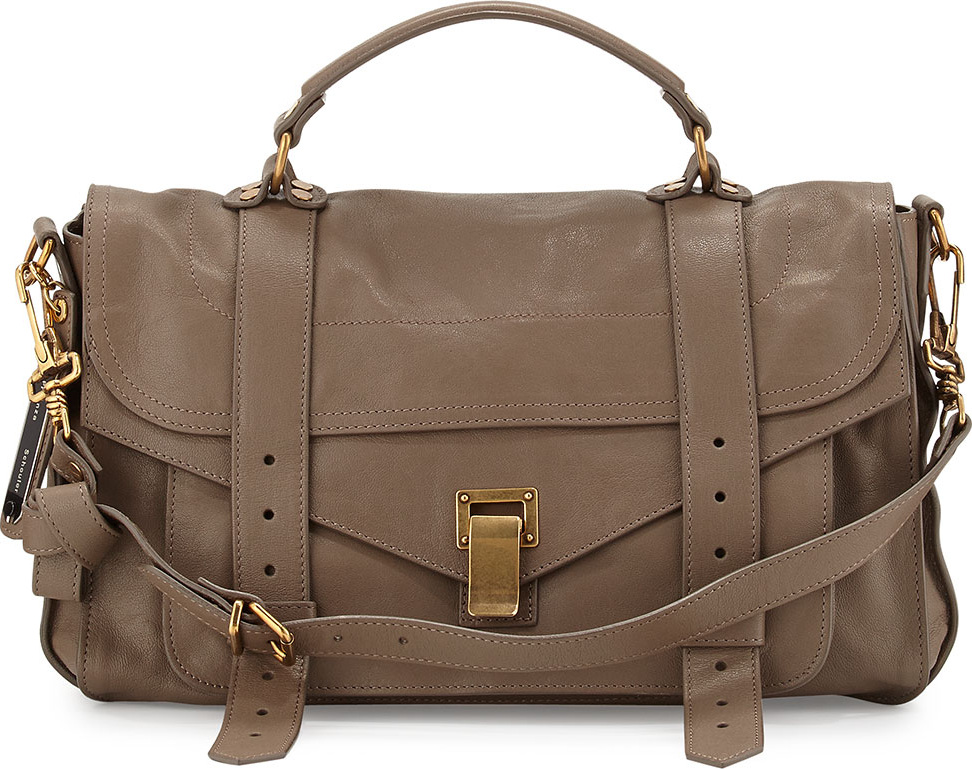 Proenza Schouler PS1 Medium Satchel Bag, Smoke