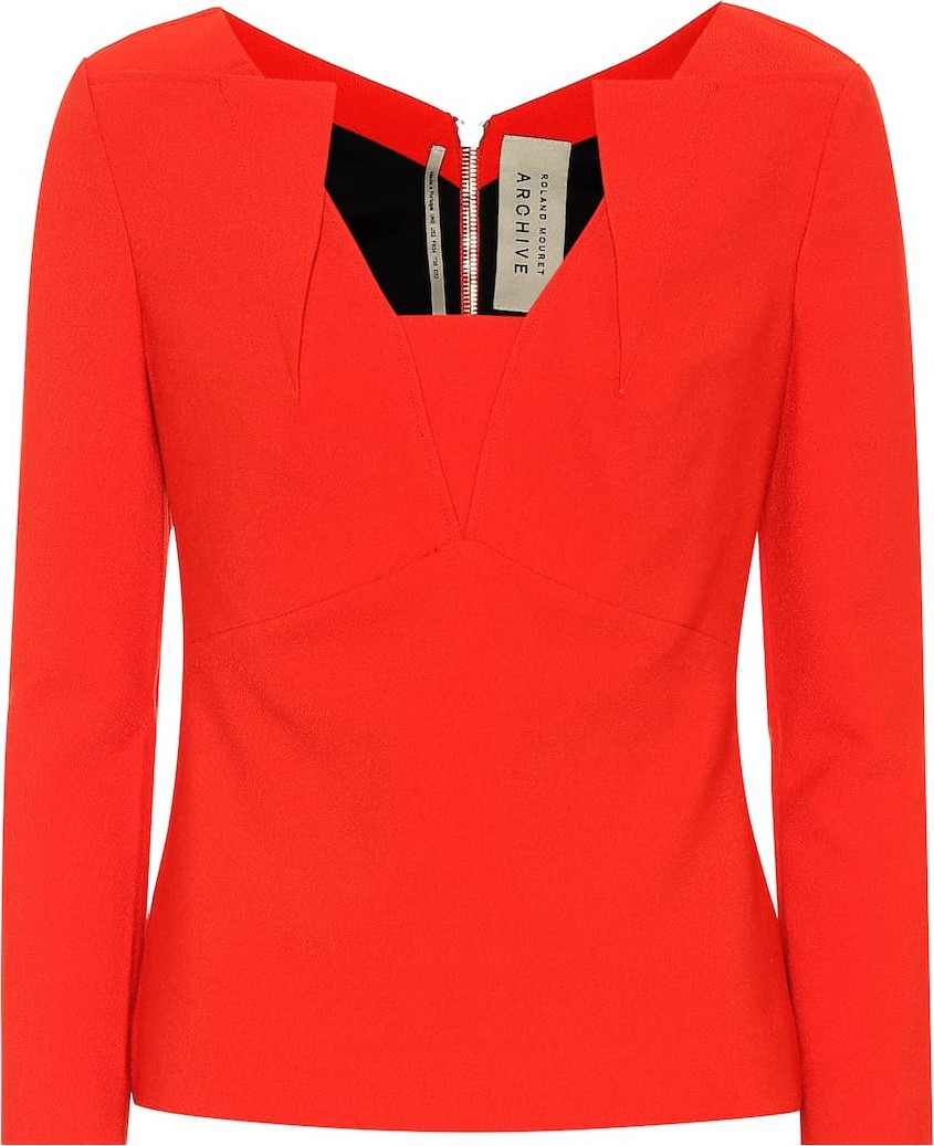 Roland Mouret Strand crêpe top