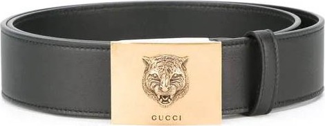 Gucci feline buckle belt