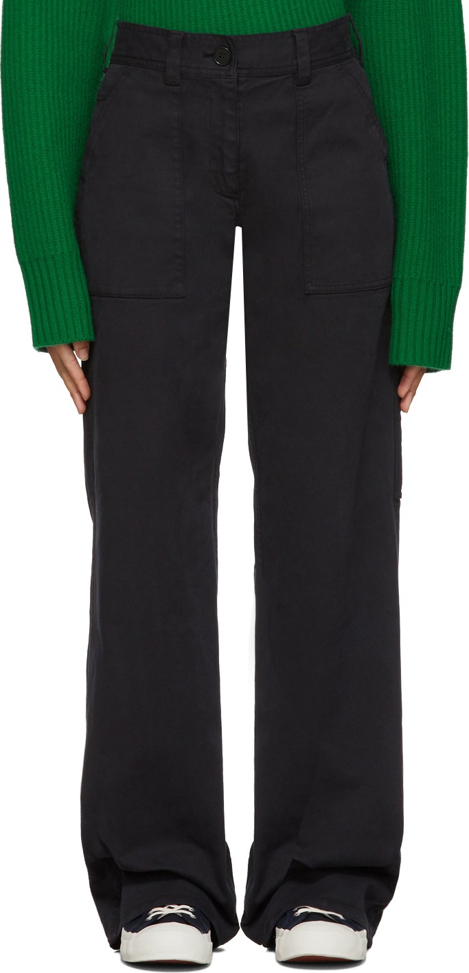 YMC Black Workwear Trousers