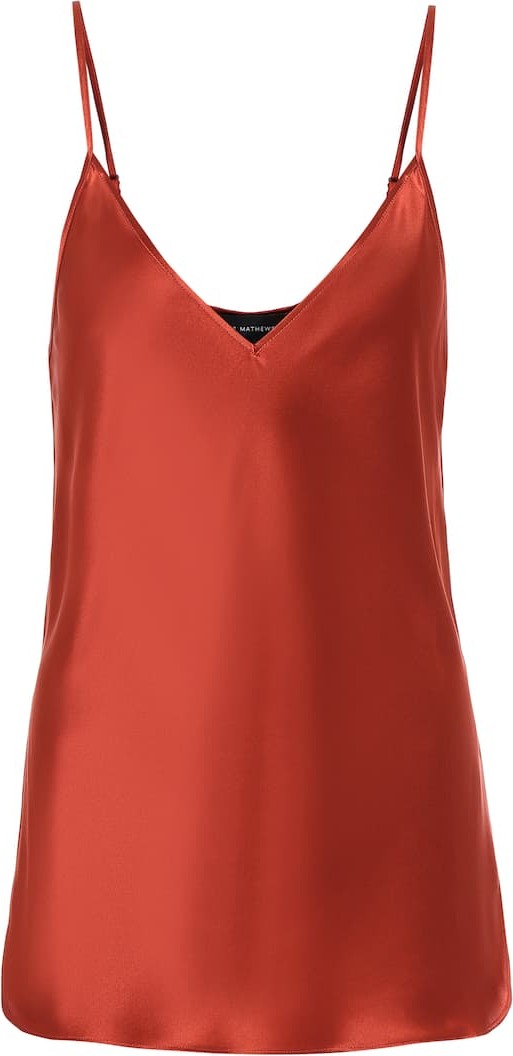 Lee Mathews Stella silk-satin top